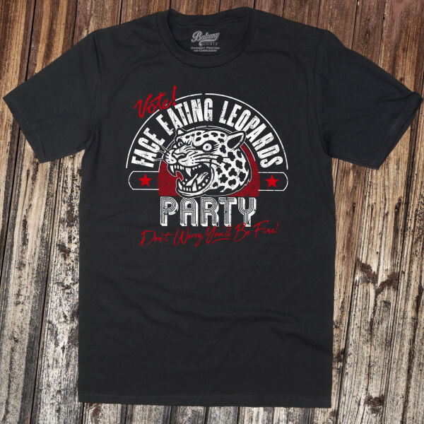 Face Eating Leopards Party - Ltd Edition T-Shirt - Numbered 1/250 Thumbnail
